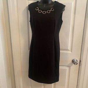 Calvin Klein Black Sheath Dress in Size 8